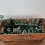 Vintage C&C Wooden Crate & Antique Bottle Collection 1970s / Victorian Era Image 2