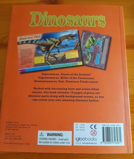 Dinosaur model book