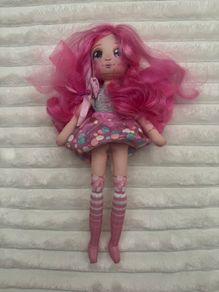Dream Seekers Soft Plush Fairy Doll Bella Pink Moose Used Please look at the pictures