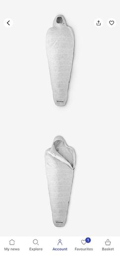 Simond down sleeping bag 0c