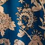 Warehouse Royal Blue Floral Zip Neck Viscose Blouse Uk 12 Image 5
