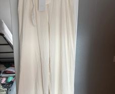 Cream wide leg bottoms Zara