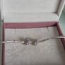 Pandora spacers charms cz sparkly clear set of two perfect condition fully hallmarked Image 5