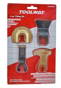 Toolway 4pc Tiling Blade Set TW5034SETC Brand New