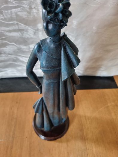 Art deco style large statue of a woman