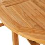 5 Piece Garden Dining Set Solid Teak Wood Image 5