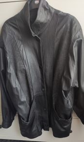 Authentic Vintage Sardar Soft Leather Jacket Rare Embossed Detail  Size 16 (Fits M-L Oversized)