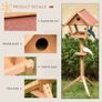 Wooden Bird Feeder Stand for Garden Pre-cut Weather Resistant 49 x 45 x 139cm (FREE SHIPPING) Image 8