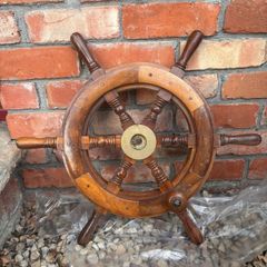 Wooden Ships Wheel 24 Inch  150euro ONO