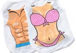 NEW dog and cat muscle/bikini printed t-shirt SIZES S-M-L