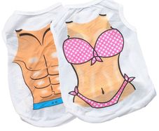 NEW dog/cat muscle/bikini printed t-shirt SIZES S-M-L