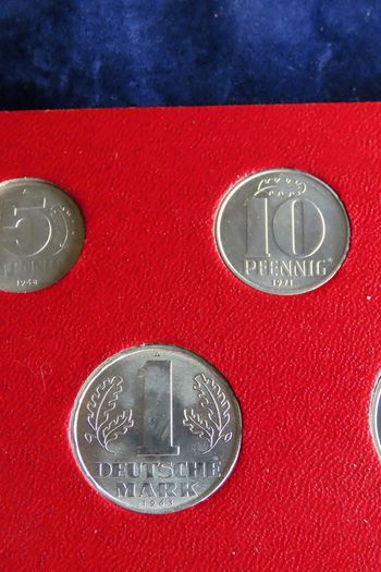 East Germany DDR original vintage coins set
