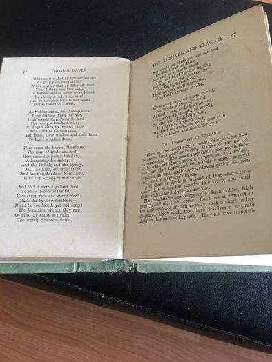 Thomas Davis - The Thinker and Teacher His writings in prose and Poetry.  Selected, arranged and edited by Arthur Griffith