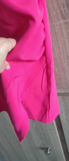 pink Zip Back Split Side Tube Bodycon Dress size s sm