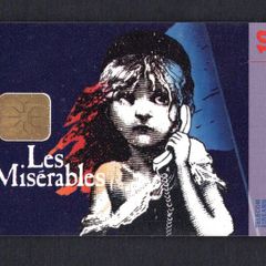 1999 Ireland 10 unit Les Miserables musical starring Colm Wilkinson which took place at the Point Theatre from February to May in 1999 (ODS3) Call Card Used
