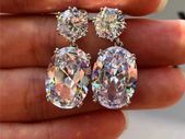18KT White Gold Filled Earrings
