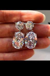 18KT White Gold Filled Earrings