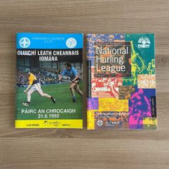 1992 Leinster Hurling Semi-Finals and National League Final Match Programmes