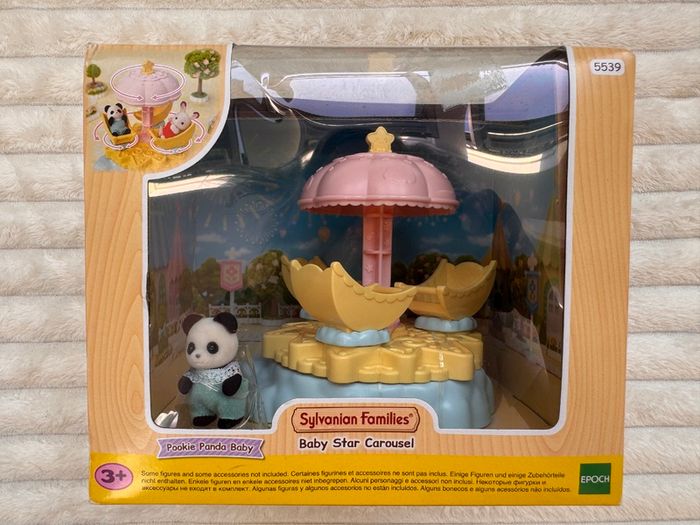 Sylvanian Families 5539 Baby Star Carousel Damaged Box Please see photos