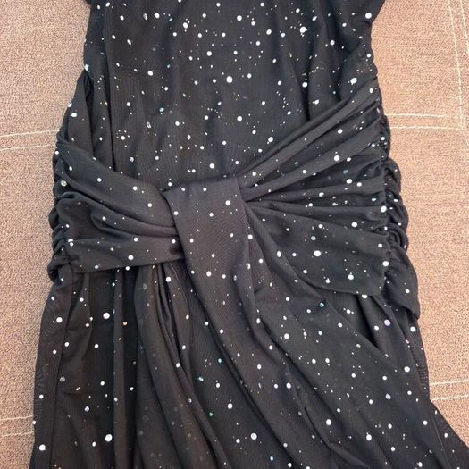 Elegant glitter drop shoulders party dress, size 10