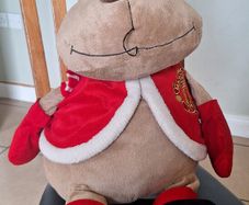 Large Manchester United teddy reindeer