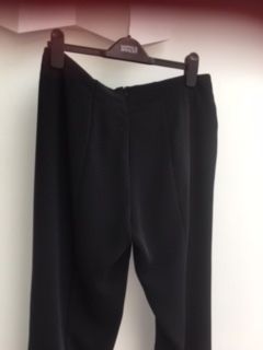 Black "PAPERBAG" TUZZI pants size 12/38 (30" leg)