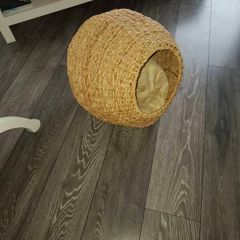 wicker cat bed