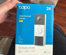 Tapo video doorbell with memory card