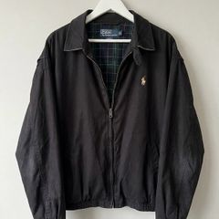 Polo Ralph Lauren Black Harrington Jacket Size L