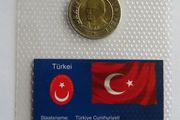Turkey Ataturk Bimetal collector coin | 1 Yeni Lira 2005 | Sealed