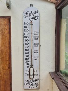 Antique advertising thermometer