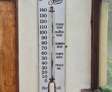 Antique advertising thermometer