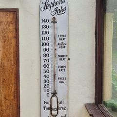 Antique advertising thermometer