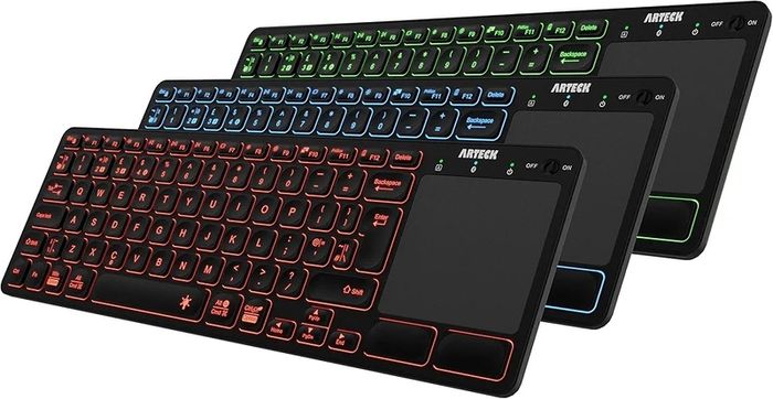 Arteck Backlit Bluetooth Keyboard and Touchpad