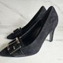 Gabor suede black buckle detail high heel shoes size 7 uk 40.5 EU  and UK 3 EU 35.5 RRP 105 new & boxed Image 7