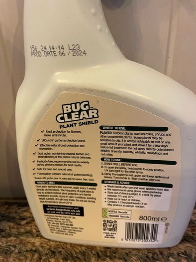 Plant Bug Clear Plant Shield Insecticide Spray Pesticide Free Bug Killer New