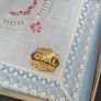 A Pair of Boxed Mid Century Estonia Opal Laced Hankerchiefs Image 7