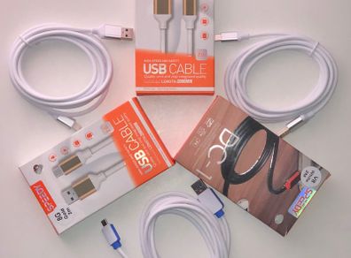 2M Charging Cable Lightning to USB / Type-C Cable /Micro USB