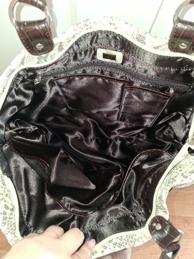 Brown 3 Piece Snake Skin Luggage Set