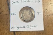 1959 Half franc Switzerland