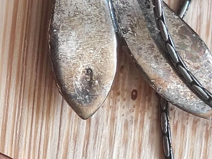 Vintage sterling silver Dragon fly pendant necklace