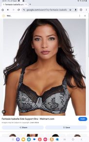 Fantasie Isabella - Underwired Side Support Bra 30F and Briefs XS - Shadow - BNWT RRP 84