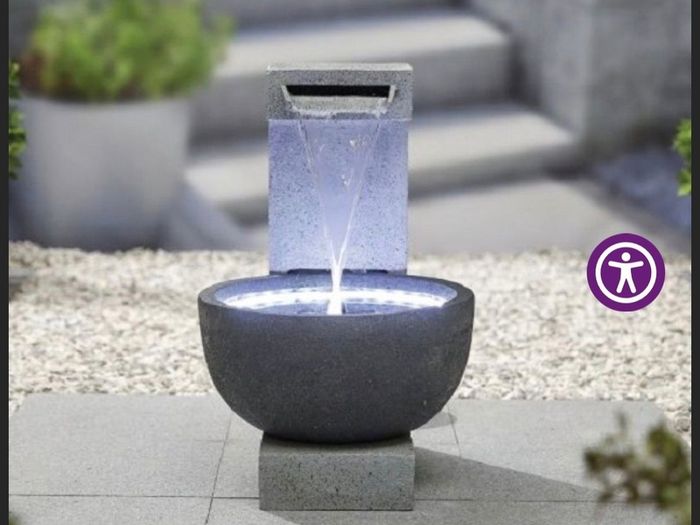 Garden waterfall water feature