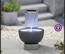 Garden waterfall water feature