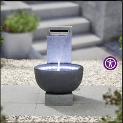 Garden waterfall water feature