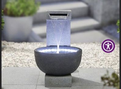 Garden waterfall water feature