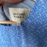 Second Female Blue Boho Tiered Smock Dress Long Sleeve Minimalist Image 4