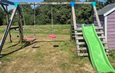 Swing and slide set
