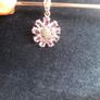 Amethyst silver marcasite pendant Image 3