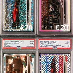 F1 Topps PSA Graded Authentic Trading Cards [READ DESCRIPTION]